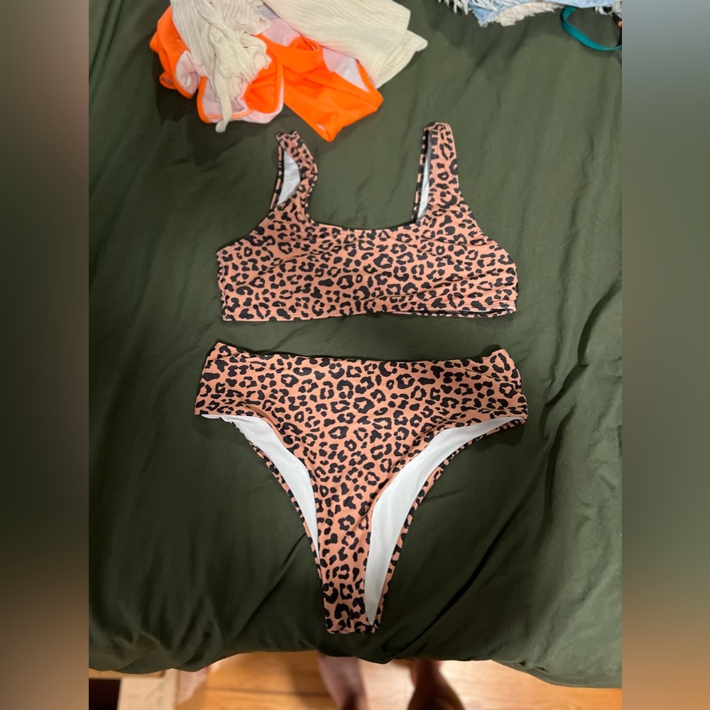 Animal print bikini
